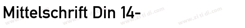 Mittelschrift Din 14字体转换